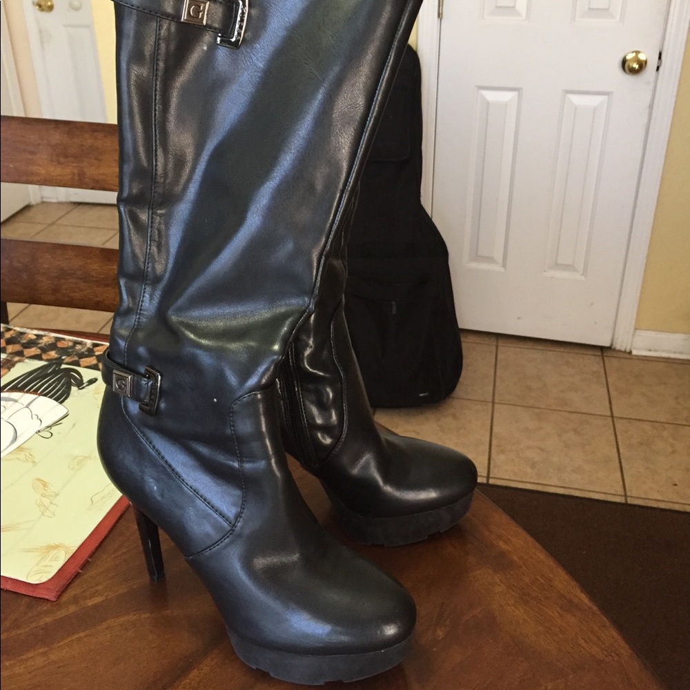 Guess over the knees Platform boots!